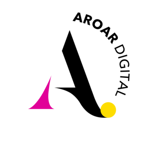 Aroar Digital Logo - Large A with stamped effect