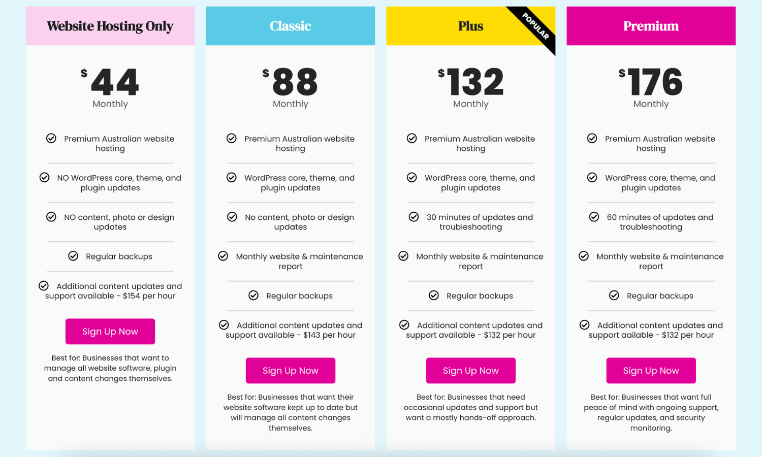 Aroar Digital - Website Hosting & Maintenance Plans