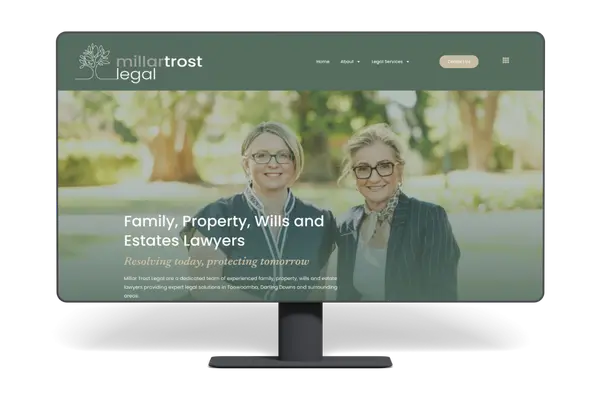 Millar Trost Legal Toowoomba - Website Design